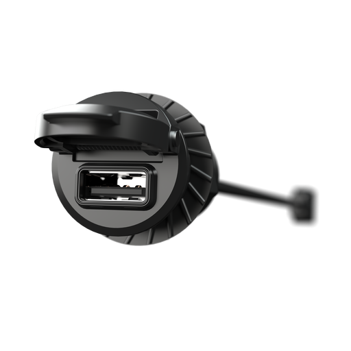 Three Quarter Beauty Shot of Universal USB Port with Hinged Cover